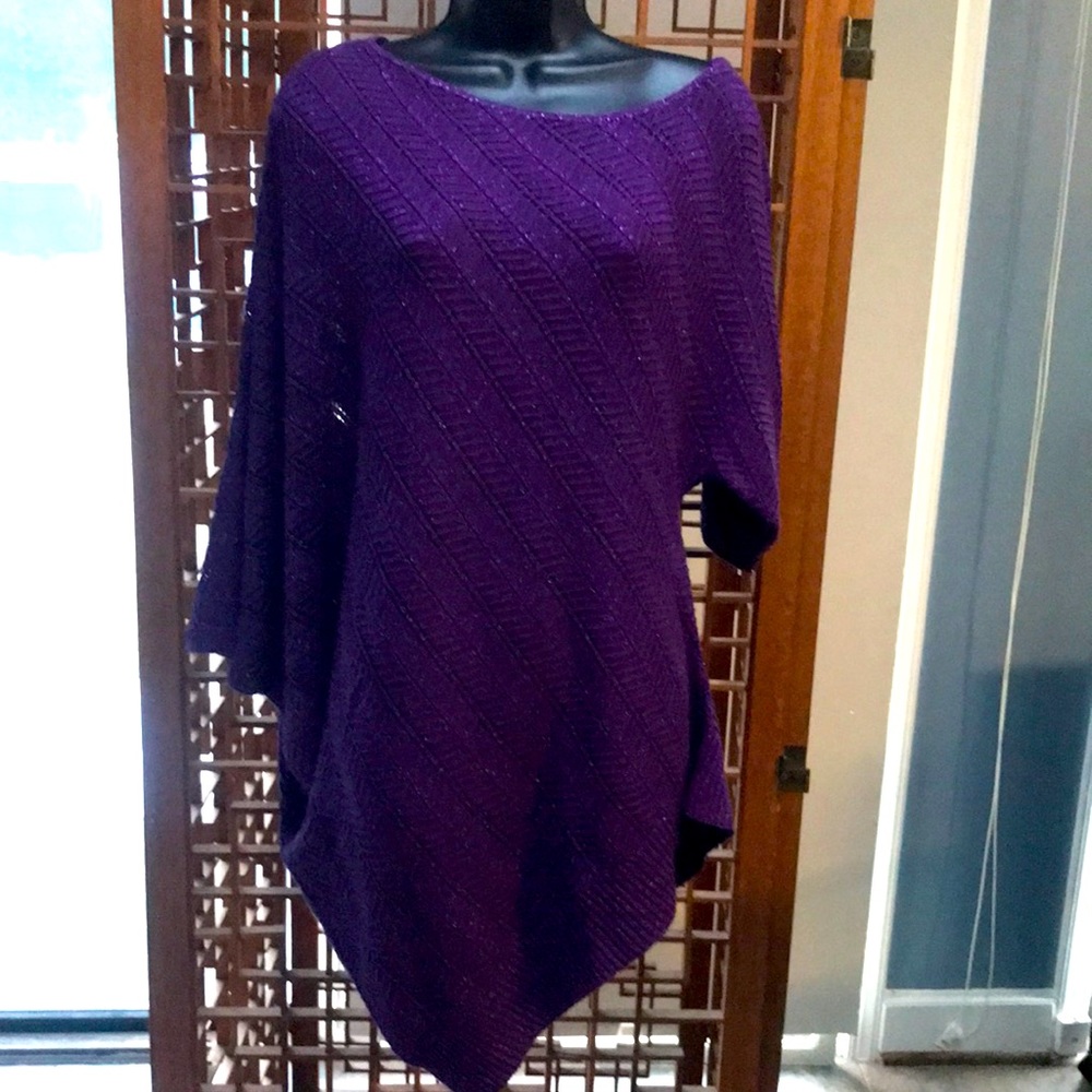 Ashley Stewart asymmetric knit sweater. Size 14/16